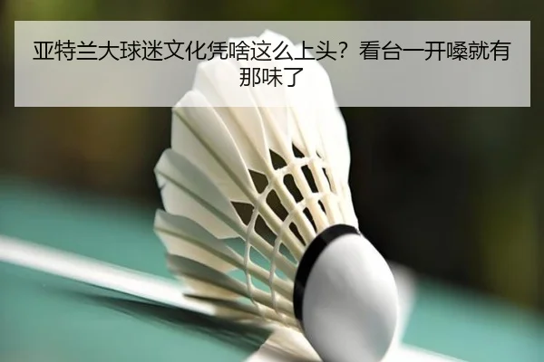 亚特兰大球迷文化凭啥这么上头？看台一开嗓就有那味了